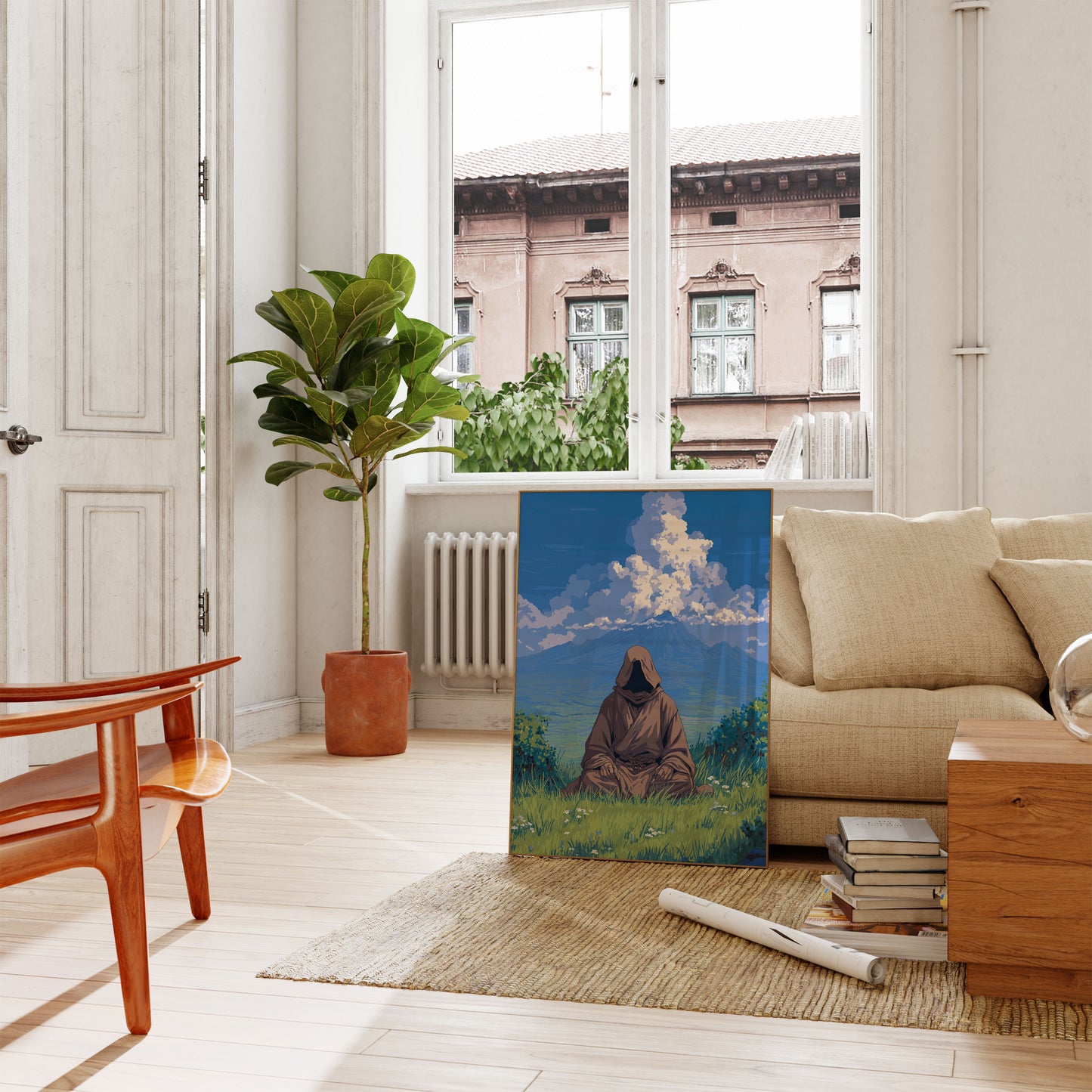 Poster Paesaggio Montagna Meditazione