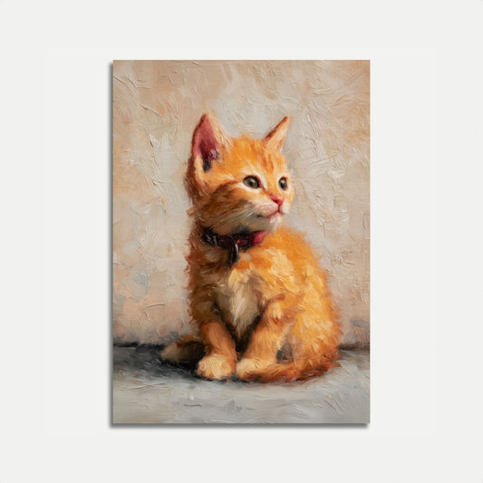 Ginger Kitten Artistic Poster