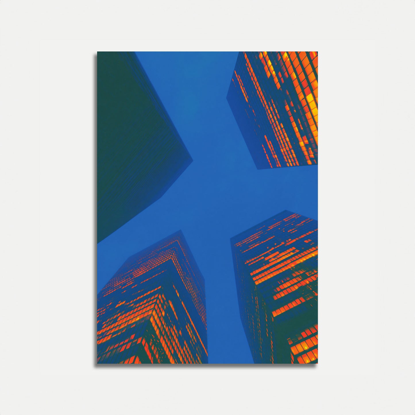 Poster Grattacieli Urbani Paesaggio Moderno Cittadino