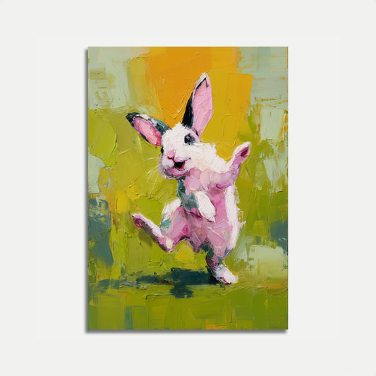 Póster de Salto de Conejo Bailarín