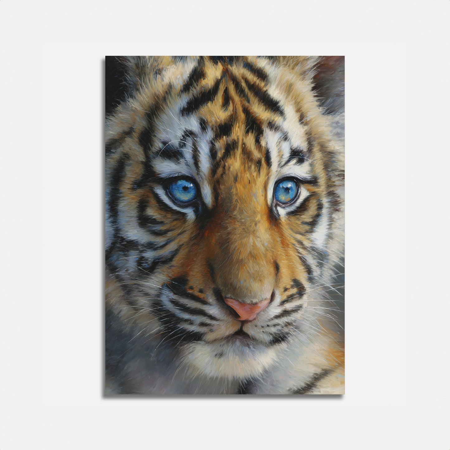 Tiger with Blue Eyes Poster