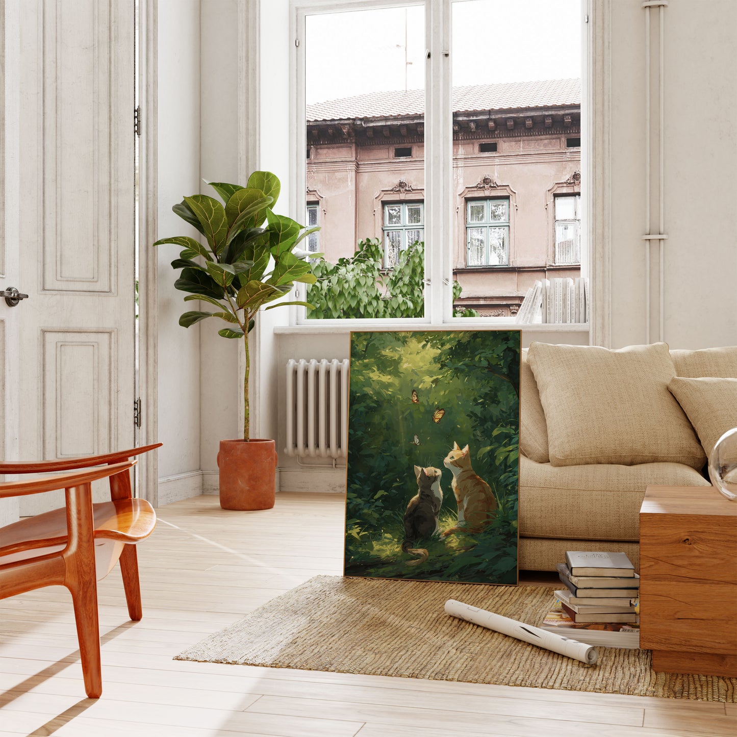 Forest Companions Butterfly Poster