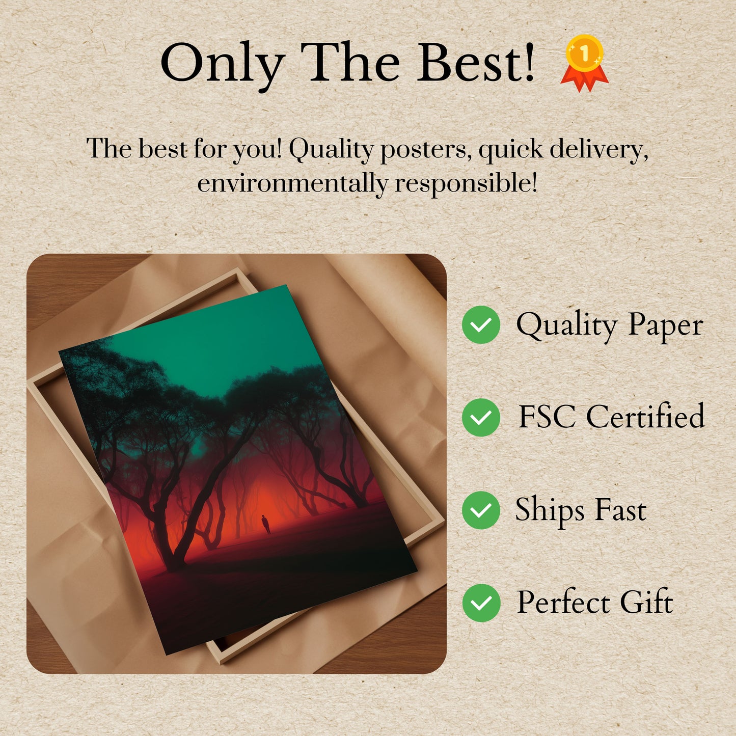 Crimson Forest Ensomhed Plakat