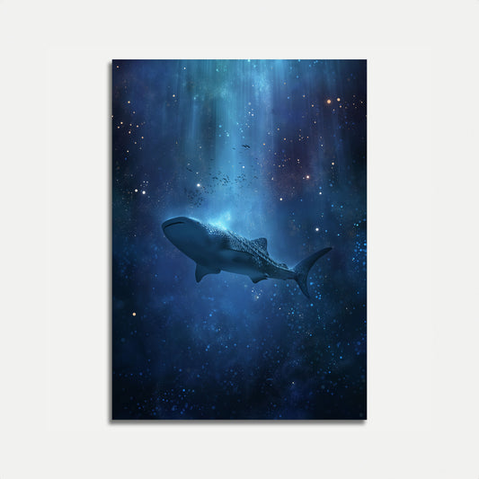 Celestial Whale Shark Poster