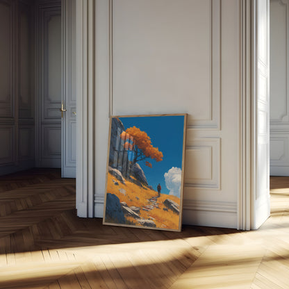 Autumn Mountain Trail Poster