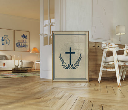 Divine Faith Cross Poster
