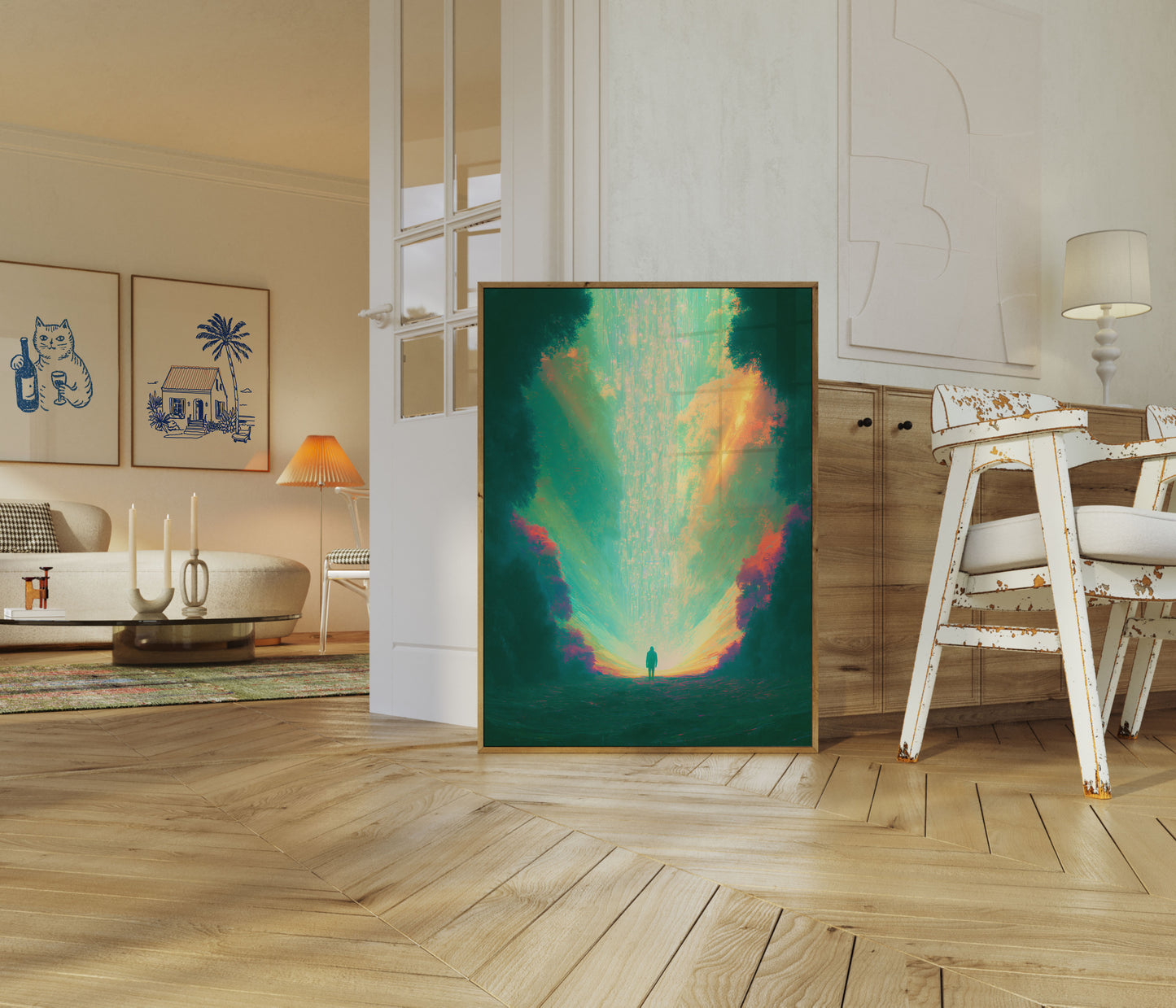 Solitary Journey Through Light Poster