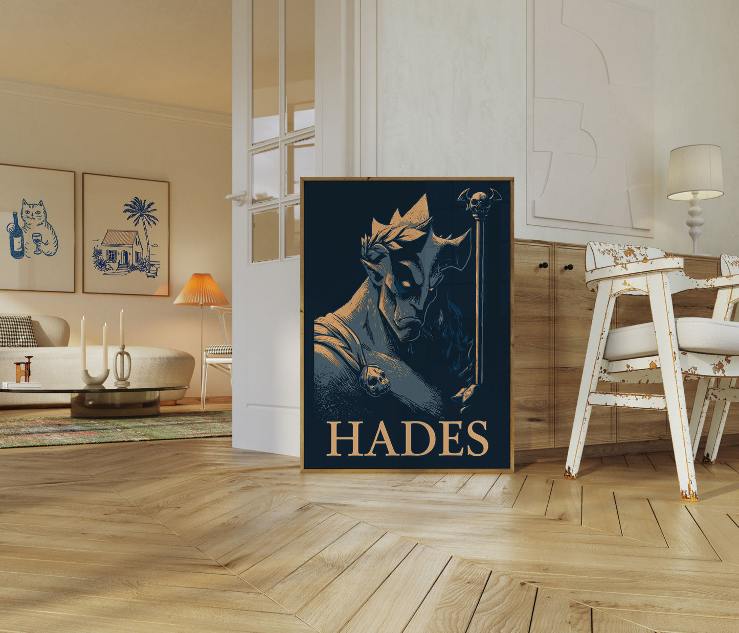 Plakát řeckého boha Háda z mytologie