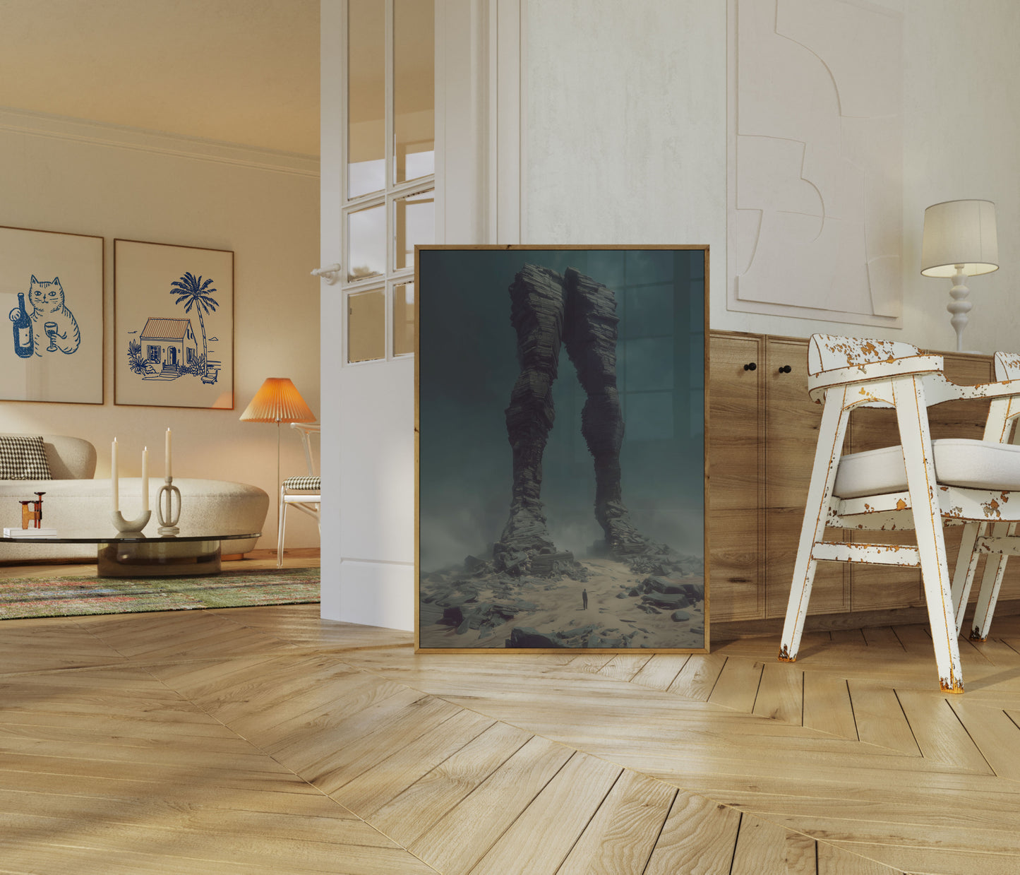 Stone Legs Landscape Poster