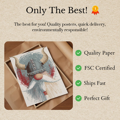 Stærk Vikingekriger Plakat