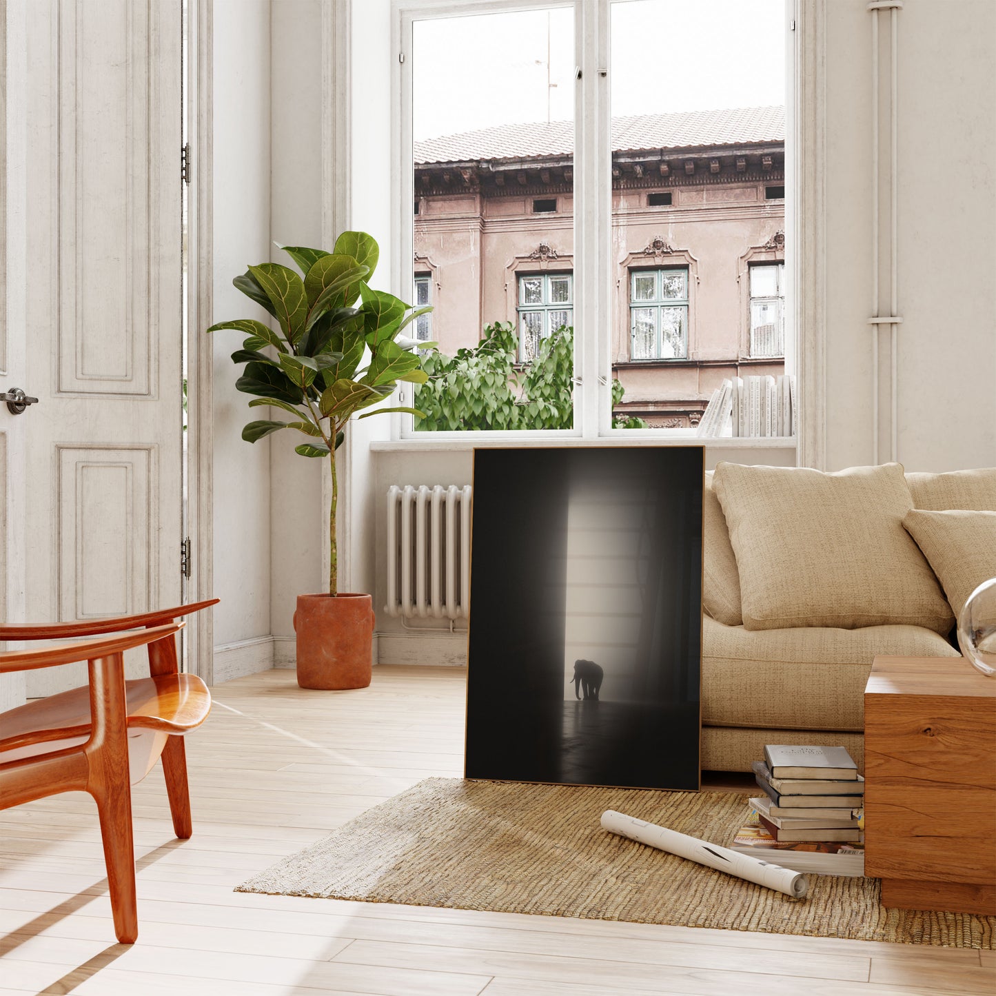 Elephant in Ethereal Light Poster