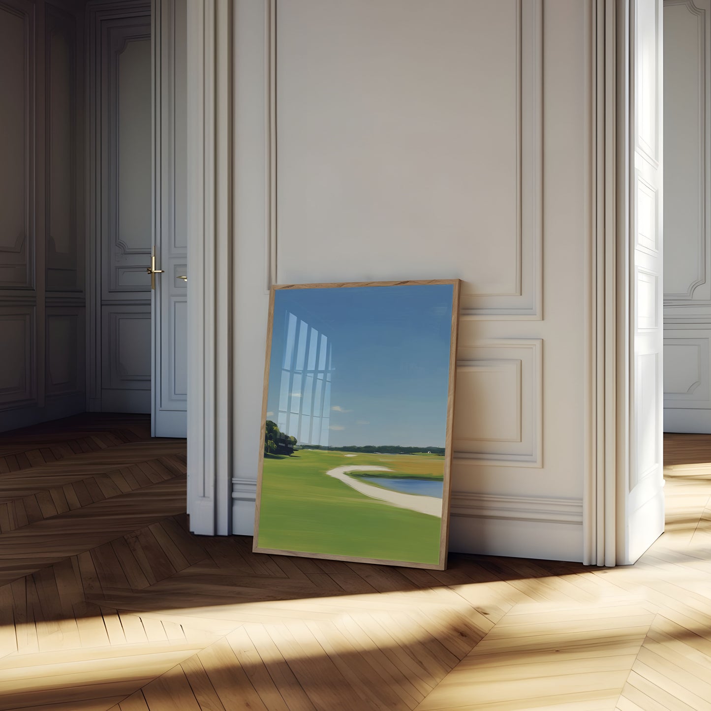 Serene Golf Course Landscape Poster