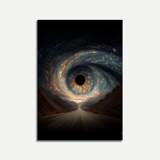 Cosmic Eye Desert Journey Poster