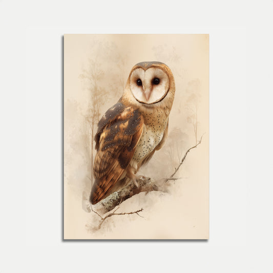 Majestætisk Ladeugle Plakat