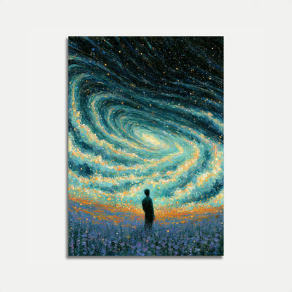 Starry Night Galaxy Dreamer Poster