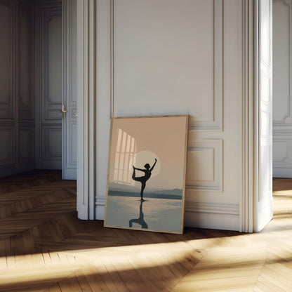 Affiche du coucher de soleil Zen Balance