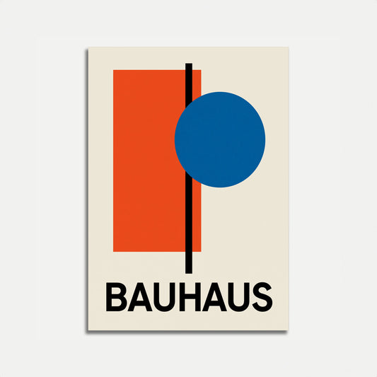 Bauhaus Geometric Composition Poster