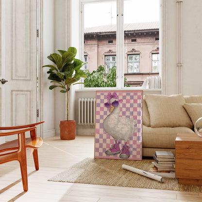 Stylish Duck Fashion Poster
