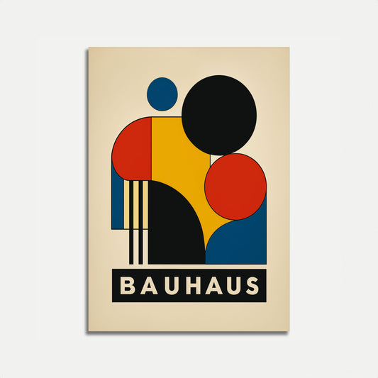 Geometric Bauhaus Design Poster