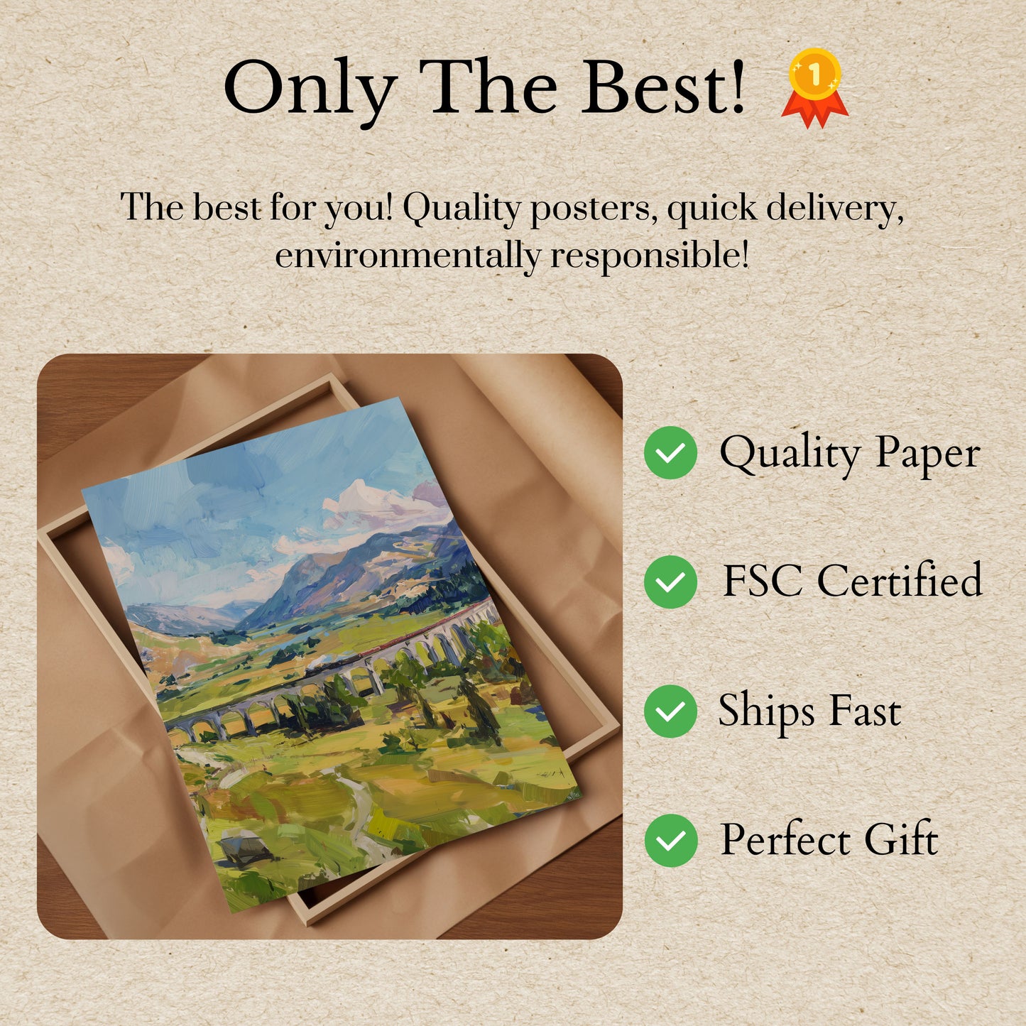 Pôster do Viaduto do Vale do Trem Alpino