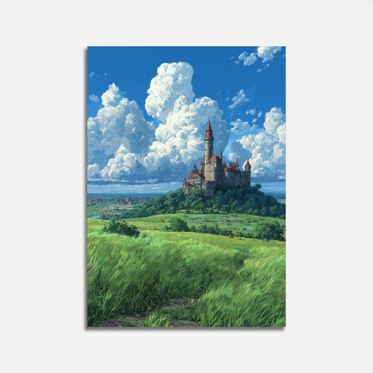 Enchanted Hilltop Castle Poster