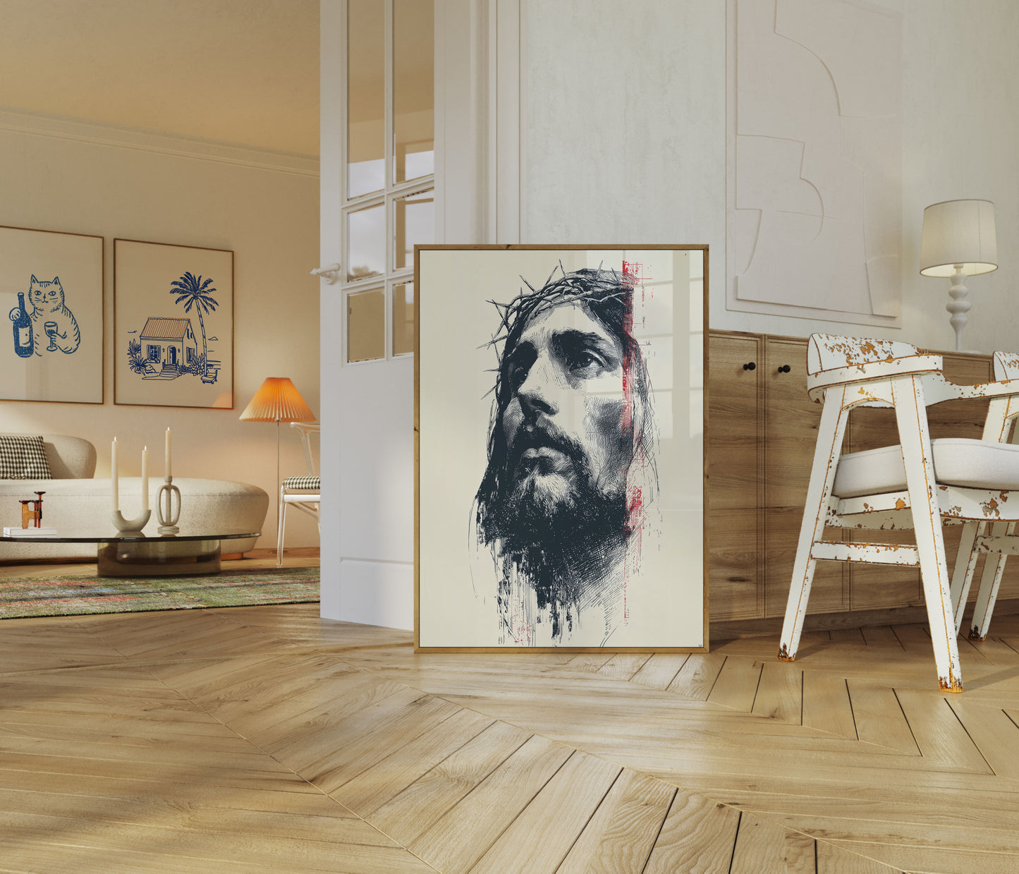 Divine Suffering Reflection Poster