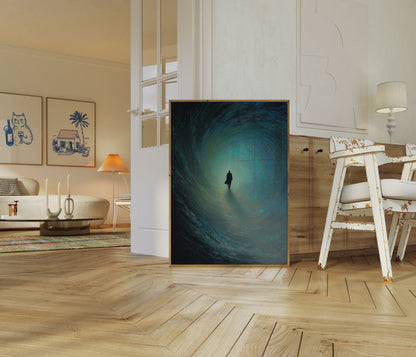 Journey Through Cosmic Tunnel Poster
