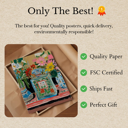 N°19 Floral Perfume Poster