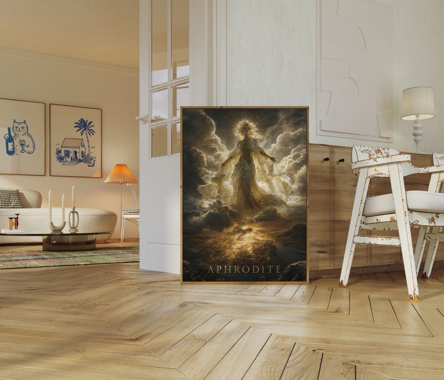 Aphrodite Goddess Divine Light Poster
