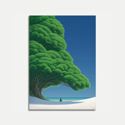 Affiche de la Solitude Sous l'Arbre Ancien