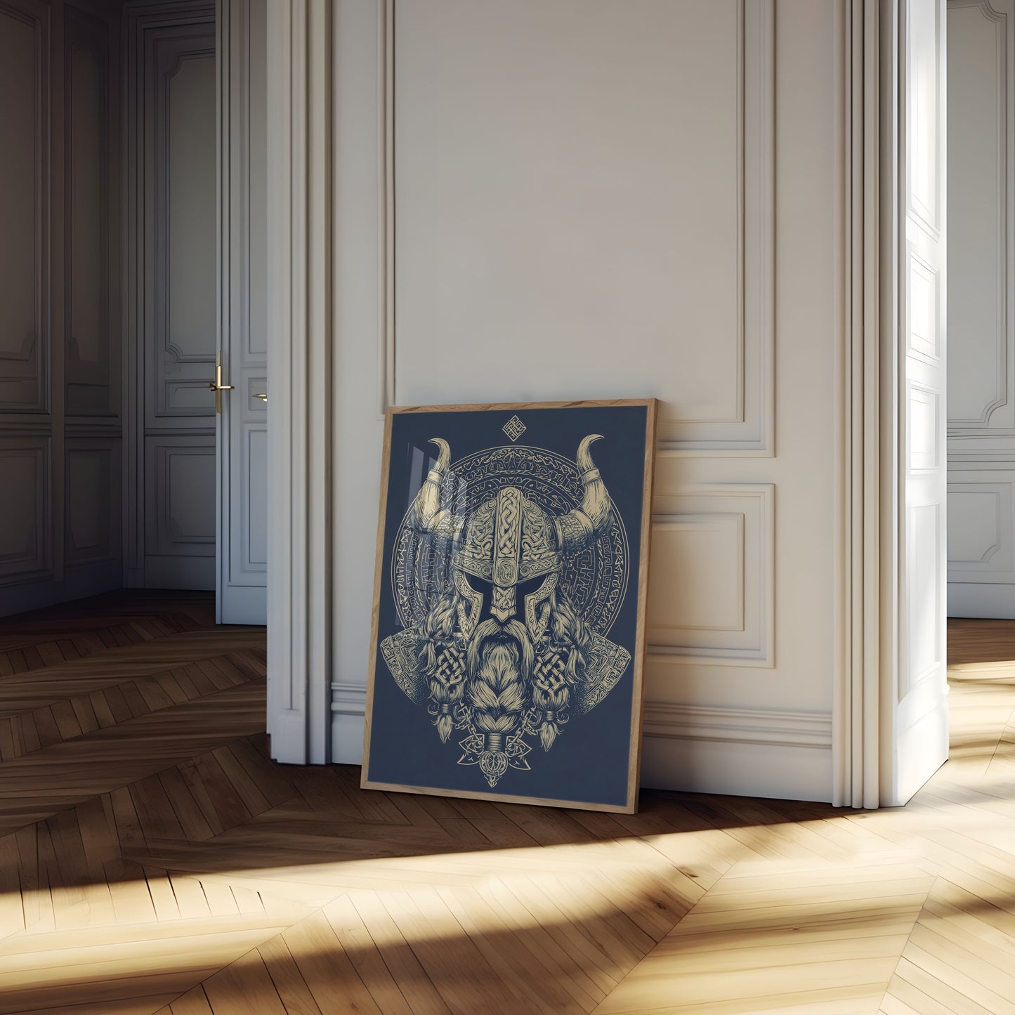 Viking Warrior Emblem Poster