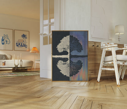 Day and Night Tree Poster