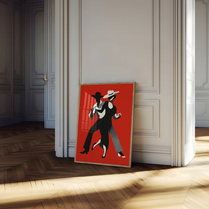 Passionate Tango Dance Poster