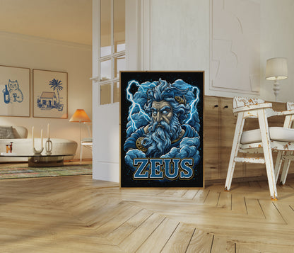 Zeus Gott des Donners Poster