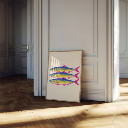Trio of Colorful Fish Poster