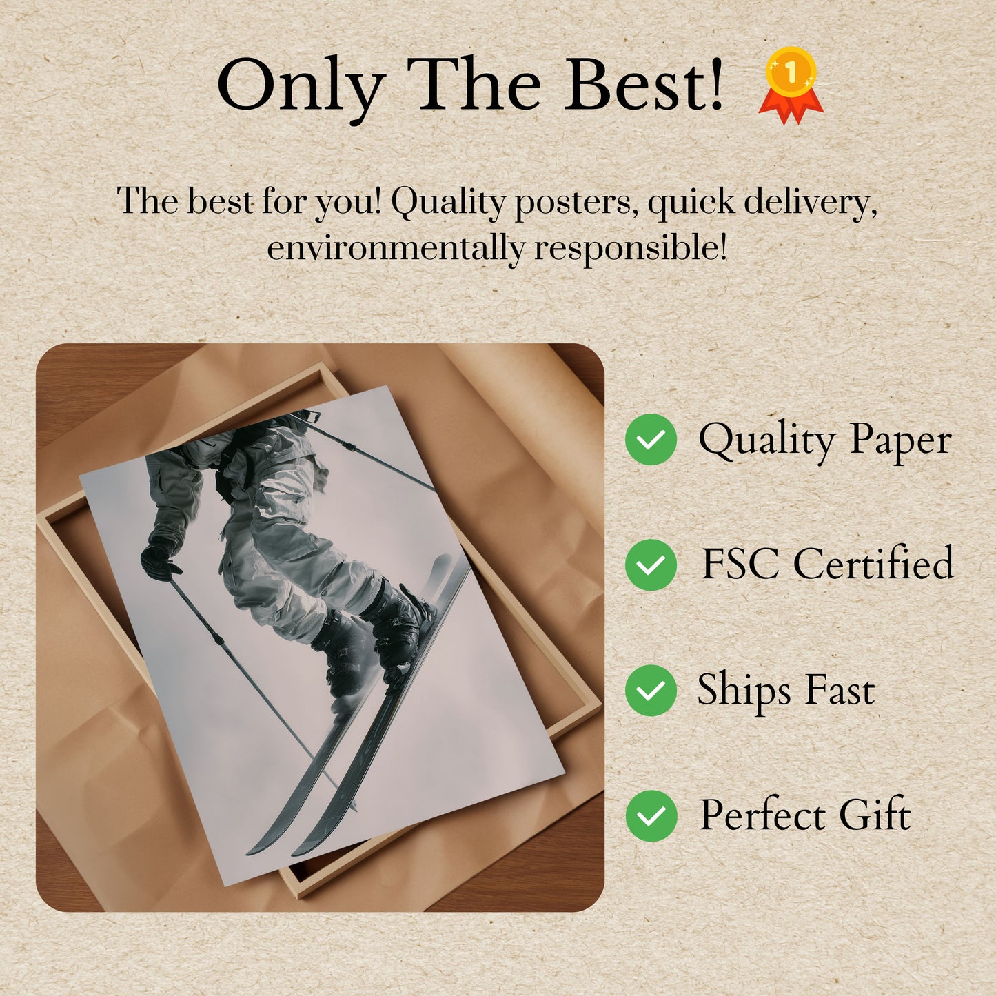 Monochromes Alpen-Abstiegs-Poster