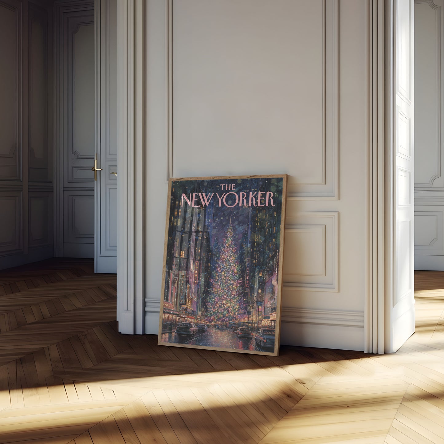 New York Christmas Night Poster