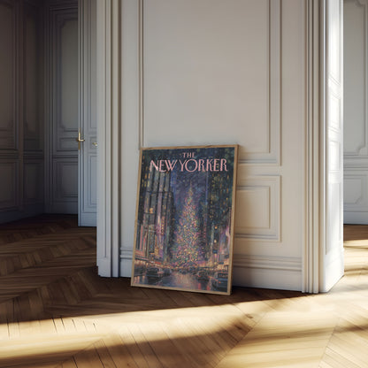 New York Christmas Night Poster