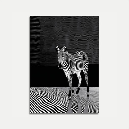 Optical Illusion Zebra Poster