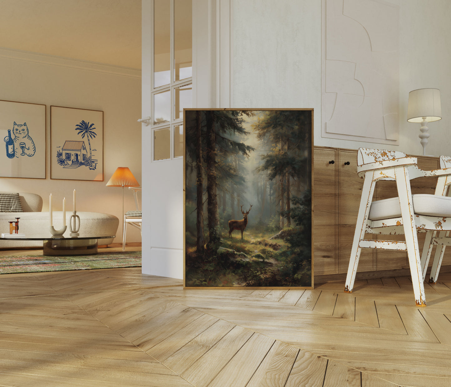 Mystisk Skovhjort Plakat