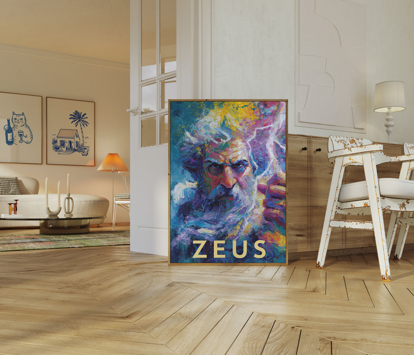 Zeus: mythologischer Gott Poster