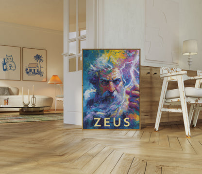 Zeus: mythologischer Gott Poster