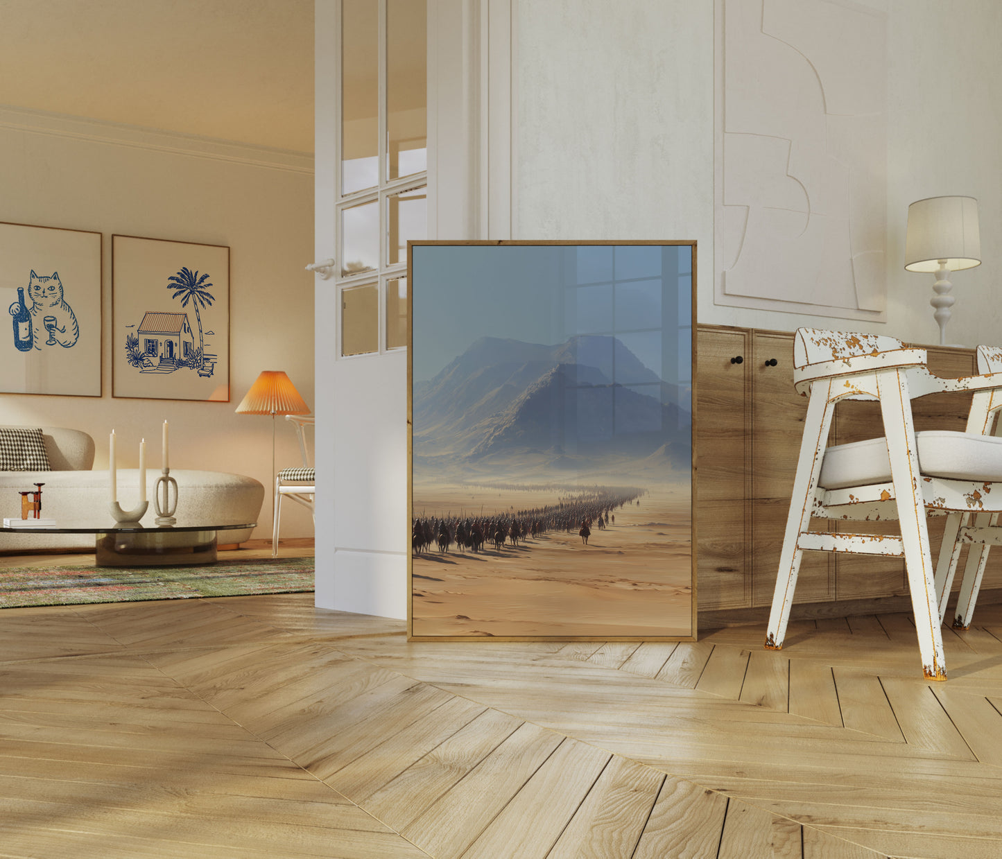 Desert Cavalry Marching Poster