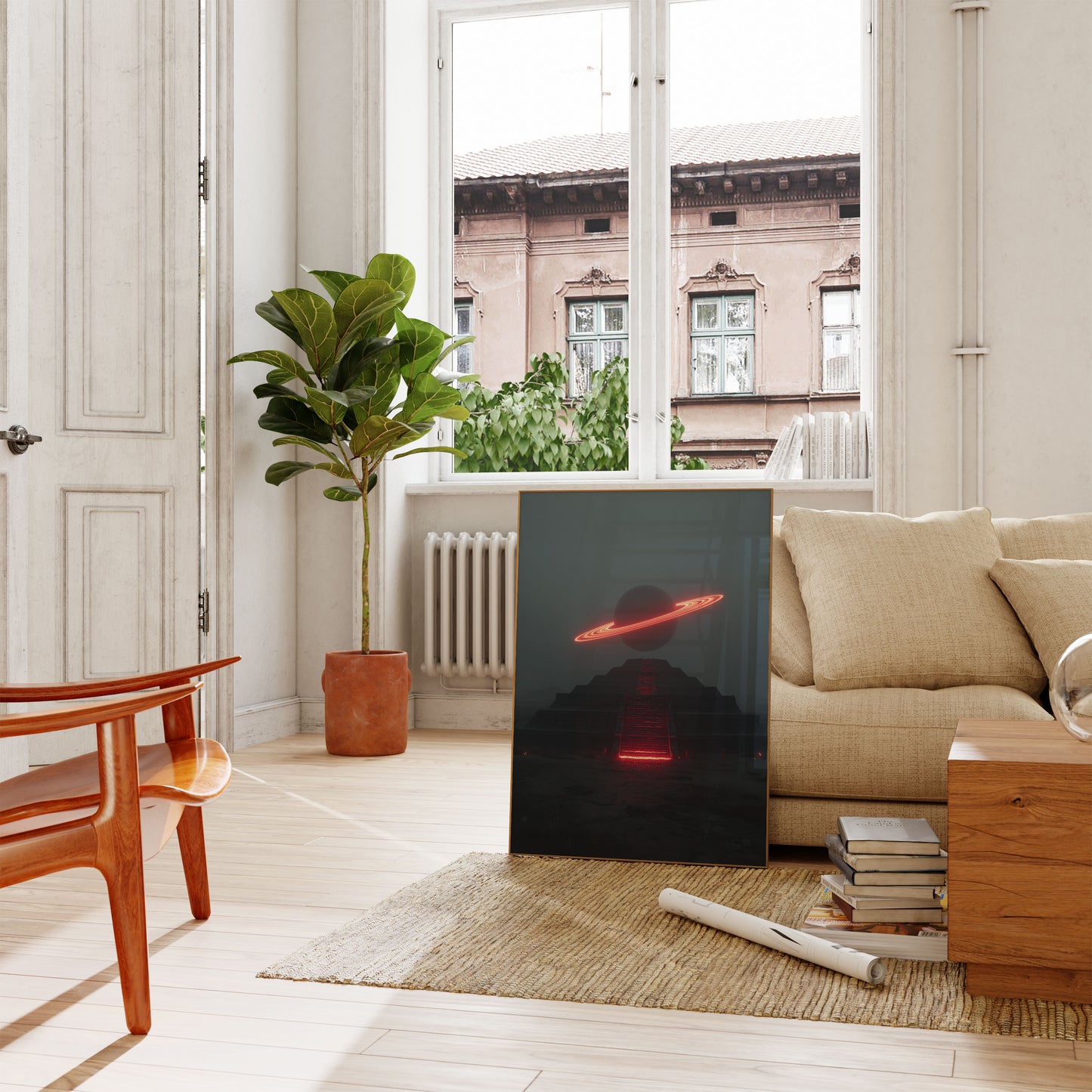 Cosmic Temple Pathway Poster