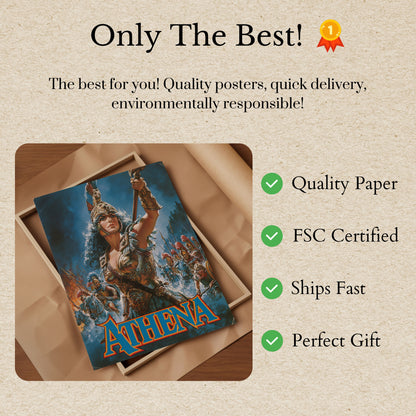 Athena Goddess Warrior Poster