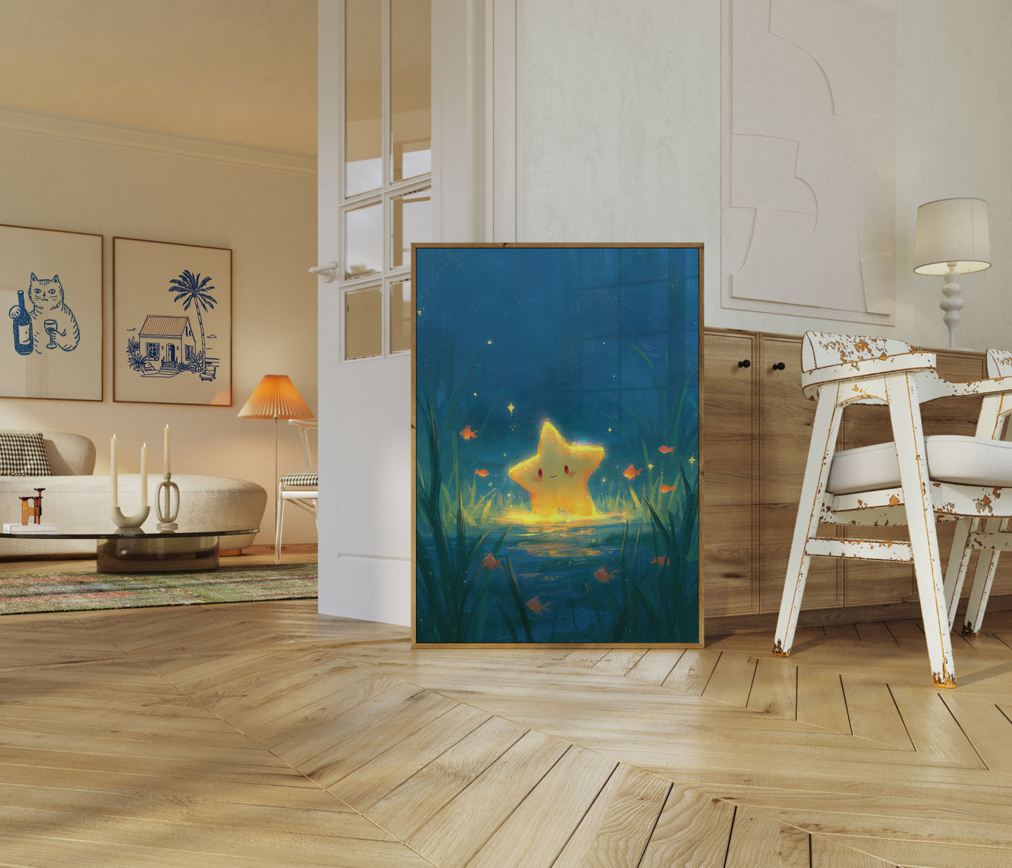 Leuchtender Stern Unterwasser-Abenteuer Plakat