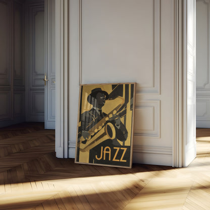 Vintage Jazz Musician Poster