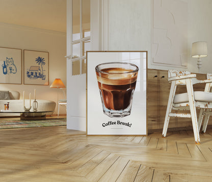 Espresso Coffee Break Poster
