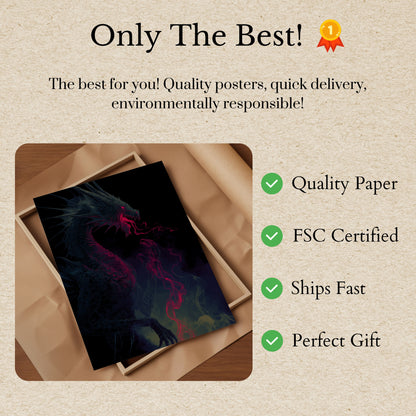 Crimson Dragon's Breath Poster