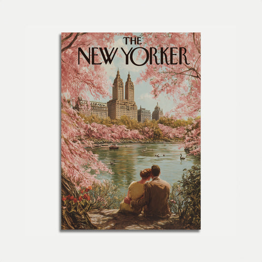 New York Cherry Blossom Moment Poster